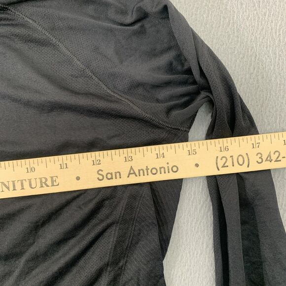 Athleta Girl Shirt Girls Large 12 Black Long Sleeve Thumbhole Athletic Top - Picture 5 of 11